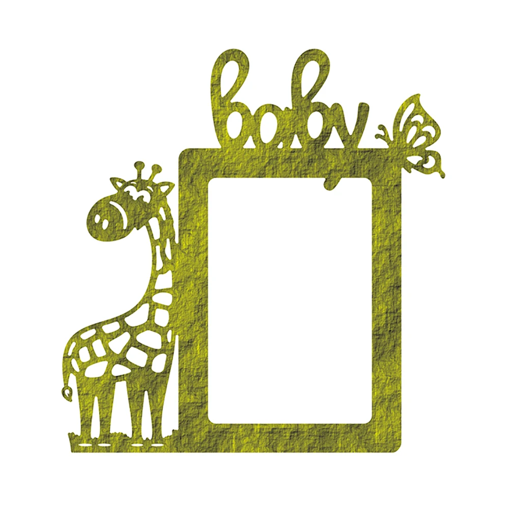 Baby giraffe butterfly rectangular frame photo frame decoration DIY metal cutting embossing knife die scrapbook decoration
Baby giraffe butterfly rectangular frame photo frame decoration DIY metal cutting embossing knife die scrapbook decoration