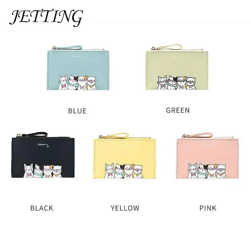 New Women's Wallet Ultra Thin Leather Purse Bank Card Holder Bag Cute Cartoon Cat Zipper Coin Purse Simple Thin Card Holder
New Women's Wallet Ultra Thin Leather Purse Bank Card Holder Bag Cute Cartoon Cat Zipper Coin Purse Simple Thin Card Holder