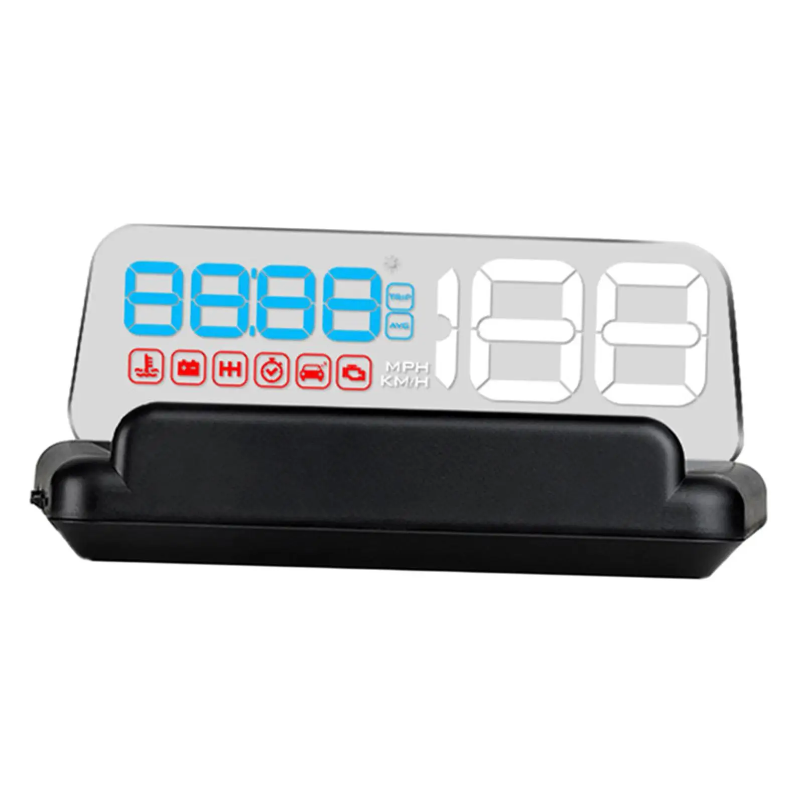 Car HUD Head up Display with Transparent Display Panel Over Speed Alarm 3D Screen Projector Odometer Fit for All Cars with OBD2
Car HUD Head up Display with Transparent Display Panel Over Speed Alarm 3D Screen Projector Odometer Fit for All Cars with OBD2