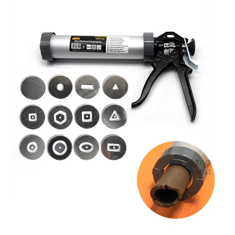 Pottery Tools Hollow Mud Stick Extruder Set DIY11 Kinds of Soft Hollow Mud Stick Handheld Mud Squeezing Gun Clay Modeling Tool 
Pottery Tools Hollow Mud Stick Extruder Set DIY11 Kinds of Soft Hollow Mud Stick Handheld Mud Squeezing Gun Clay Modeling Tool