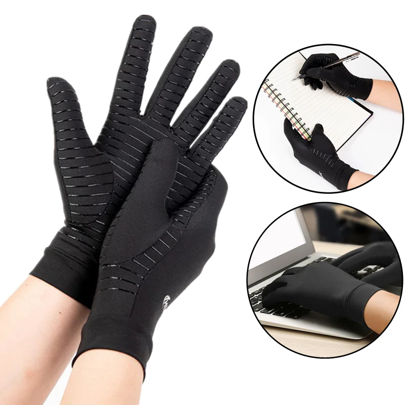 Copper Arthritis Compression Gloves for Women Men, Hand Pain Swelling and Carpal Relieve Full Finger Gloves for Tablets
Copper Arthritis Compression Gloves for Women Men, Hand Pain Swelling and Carpal Relieve Full Finger Gloves for Tablets