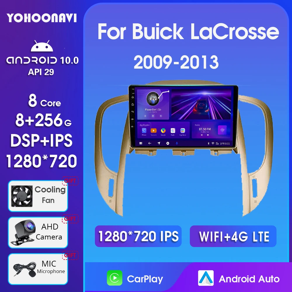 Автомагнитола YOHOONAVI Android 10, 8 ГБ + 128 Гб, для Buick LaCrosse 2009-2013, мультимедийный плеер, GPS-навигация, стерео, 2din, головное устройство
Автомагнитола YOHOONAVI Android 10, 8 ГБ + 128 Гб, для Buick LaCrosse 2009-2013, мультимедийный плеер, GPS-навигация, стерео, 2din, головное устройство