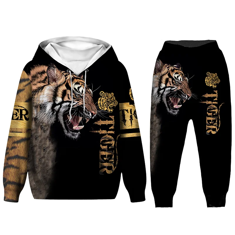 The Tiger 3D Printed Men's Sweatshirt Hoodies Set Men's Tracksuit/Pullover/Pants Sportswear Long Sleeve Fashion Kids Boy's Suit
The Tiger 3D Printed Men's Sweatshirt Hoodies Set Men's Tracksuit/Pullover/Pants Sportswear Long Sleeve Fashion Kids Boy's Suit