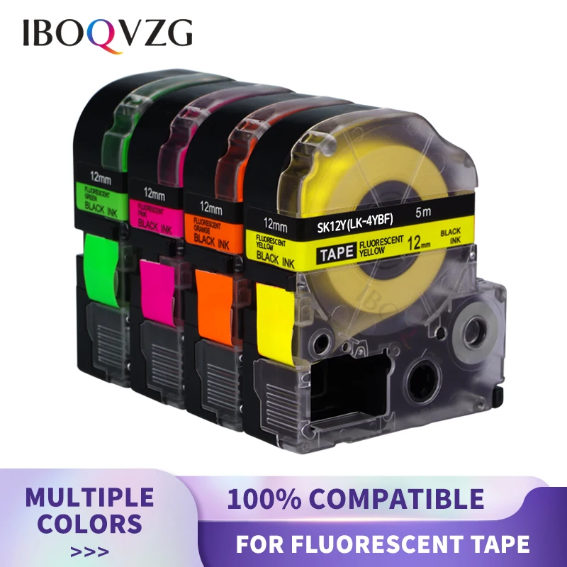 IBOQVZG Fluorescent Label Tape for Epson SS12KW SK12P SK12D SK12Y SK12G Tapes 12mm Labeling Tape for Epson King Jim Label Maker
IBOQVZG Fluorescent Label Tape for Epson SS12KW SK12P SK12D SK12Y SK12G Tapes 12mm Labeling Tape for Epson King Jim Label Maker
