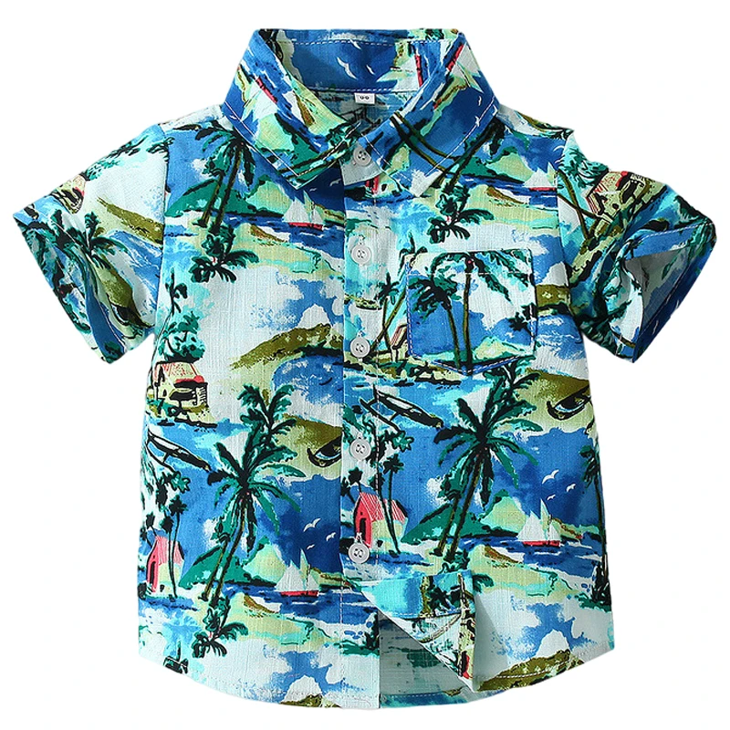 Baby Boys Shirt Boys Short Sleeve Shirt Kids Clothes Tops Coconut Tree Print 2022 New Summer Toddler Shirts Cotton Beach Style
Baby Boys Shirt Boys Short Sleeve Shirt Kids Clothes Tops Coconut Tree Print 2022 New Summer Toddler Shirts Cotton Beach Style