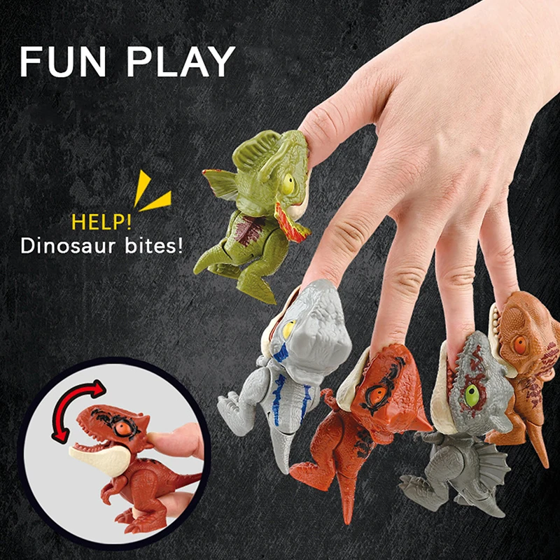 

Подвижные суставы для кусающих пальцев, миниатюрная модель динозавра, модель, игрушки, забавные хитрые кусающие руку динозавры, игрушки для детей, подарки