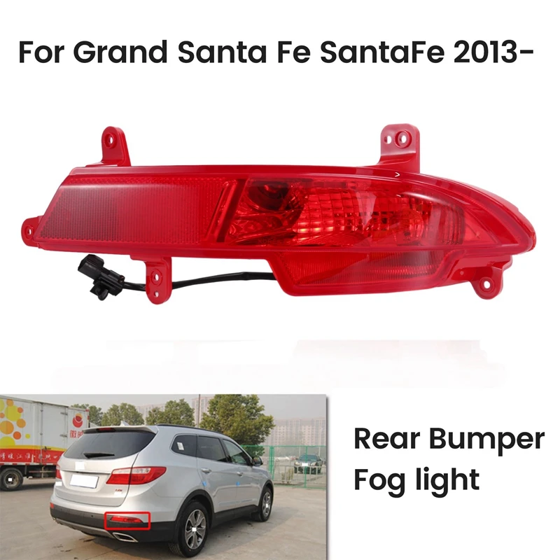 Противотумансветильник для заднего бампера, стоп светильник Предупреждение лампа, отражатель для Hyundai Grand Santa Fe Santafe 2013- 
Противотумансветильник для заднего бампера, стоп светильник Предупреждение лампа, отражатель для Hyundai Grand Santa Fe Santafe 2013-