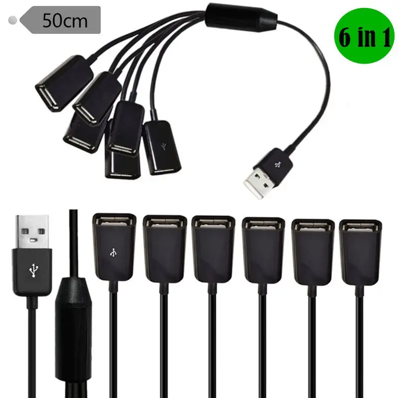 USB-кабель для зарядки 2,0, кабель для передачи данных, Автомобильный/кабель питания, USB-кабель для компьютера, 1-точечный 6-проводной USB-кабель 2,0 AM/6 * AF 0,5 м
USB-кабель для зарядки 2,0, кабель для передачи данных, Автомобильный/кабель питания, USB-кабель для компьютера, 1-точечный 6-проводной USB-кабель 2,0 AM/6 * AF 0,5 м