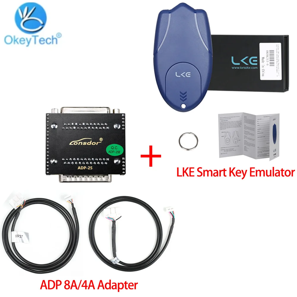 Lonsdor For Toyota/Lexus 8A/4A Programming Super ADP Adapter Plus Lonsdor LKE Smart Key Emulator 5 in 1 For Lonsdo K518ISE/K518S
Lonsdor For Toyota/Lexus 8A/4A Programming Super ADP Adapter Plus Lonsdor LKE Smart Key Emulator 5 in 1 For Lonsdo K518ISE/K518S