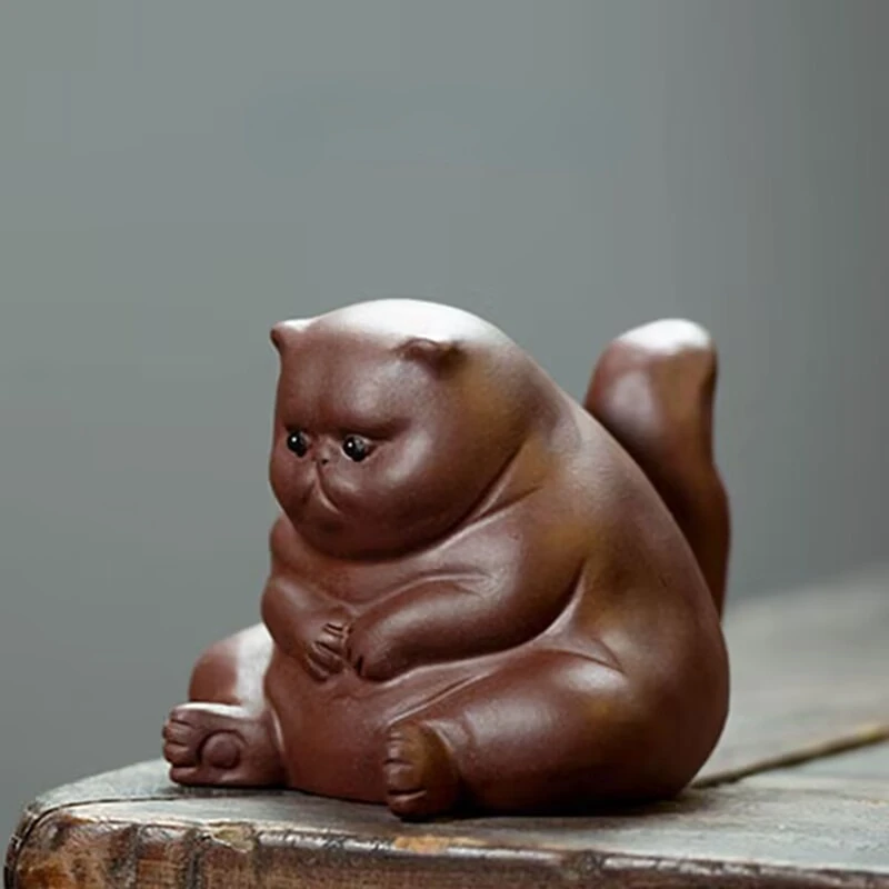 Boutique Purple Clay Tea Pet Lucky Cat Figurine Desktop Ornaments Handmade Sculpture Crafts Home Tea Set Decoration Gifts
Boutique Purple Clay Tea Pet Lucky Cat Figurine Desktop Ornaments Handmade Sculpture Crafts Home Tea Set Decoration Gifts