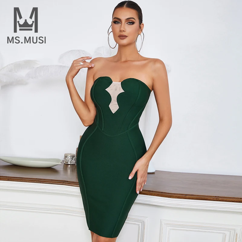 MSMUSI 2022 New Fashion Women Sexy Strapless Lace Mesh Stripe Sleeveless Bodycon Backless Party Club Bandage Midi Dress Vestidos
MSMUSI 2022 New Fashion Women Sexy Strapless Lace Mesh Stripe Sleeveless Bodycon Backless Party Club Bandage Midi Dress Vestidos