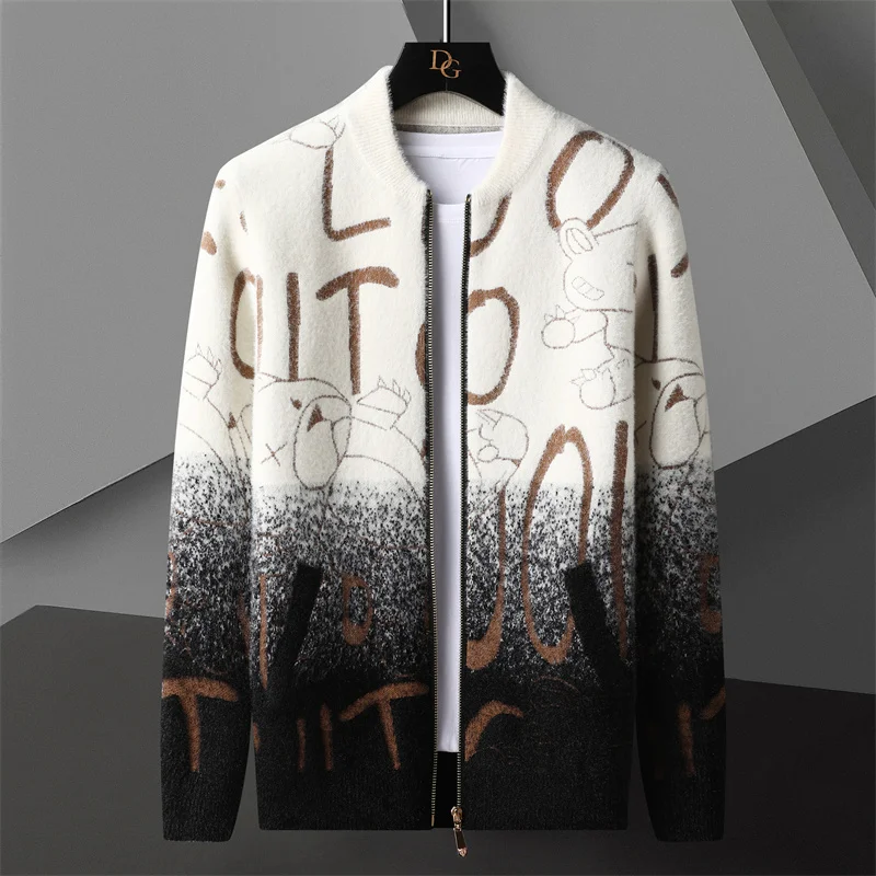 Sweaters Letter Men Coat Cardigan Sweaters Autumn Designer Cardigan Gradient Men Knit Printing Korean Sweter Fashion Jacket
Sweaters Letter Men Coat Cardigan Sweaters Autumn Designer Cardigan Gradient Men Knit Printing Korean Sweter Fashion Jacket