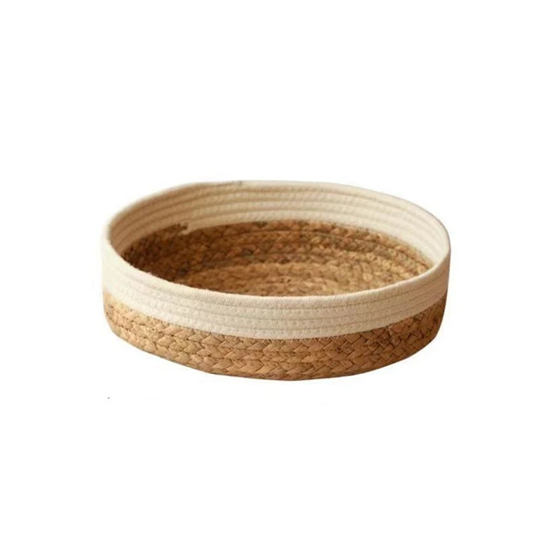 Straw Storage Baskets Fruit Storage Gourd Grass Disks for Bedroom, Bathroom, Laundry Room or Kitchen 28 x 6cm
Straw Storage Baskets Fruit Storage Gourd Grass Disks for Bedroom, Bathroom, Laundry Room or Kitchen 28 x 6cm