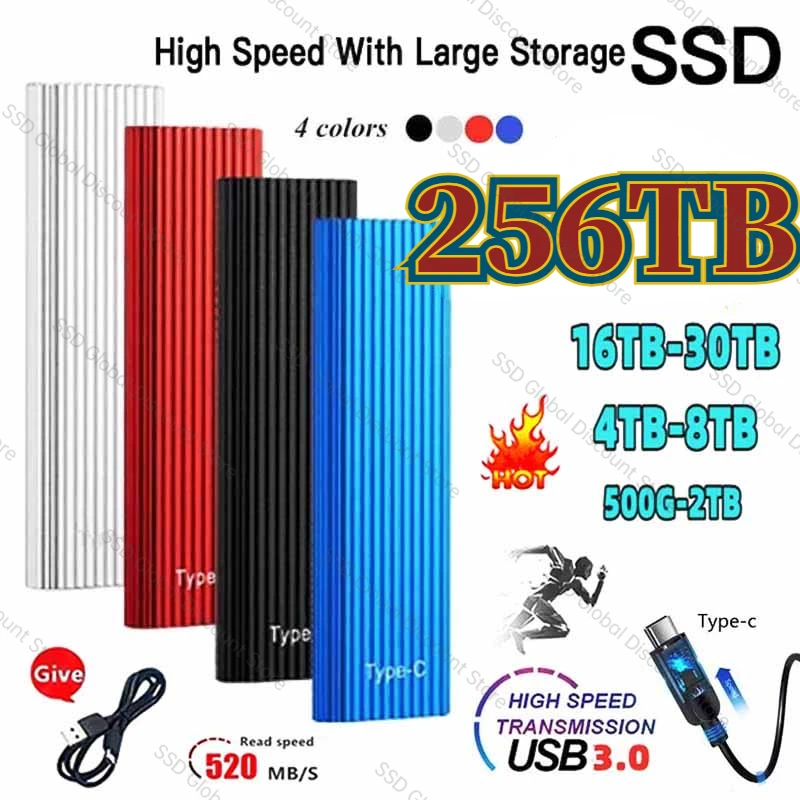 NEW Portable Original SSD 2TB M2 External Hard Drive 1TB 64TB Flash Drive USB3.1 hdd Interface Solid State Drives for Laptops
NEW Portable Original SSD 2TB M2 External Hard Drive 1TB 64TB Flash Drive USB3.1 hdd Interface Solid State Drives for Laptops