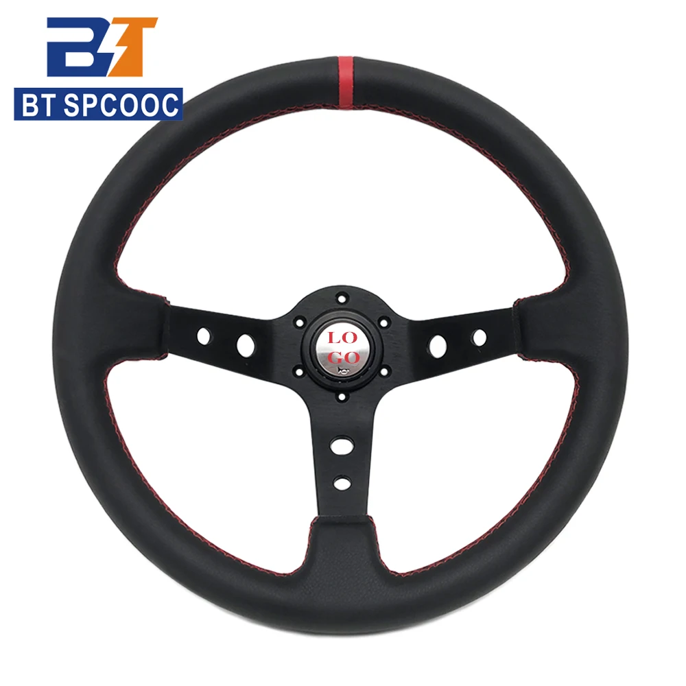 Универсальный Кожаный Автомобильный руль 14 дюймов 350 мм кронштейн с красным и желтым кольцом спортивный руль для Honda Civic Accord
Универсальный Кожаный Автомобильный руль 14 дюймов 350 мм кронштейн с красным и желтым кольцом спортивный руль для Honda Civic Accord