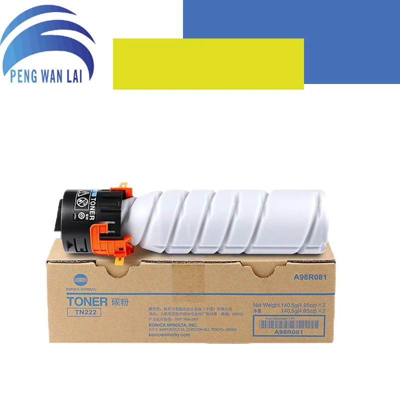 2PCS TN222 TONER CARTRIDGE FOR KONICA MINOLTA Bizhub 216/236/266/306/306i/206i/ 226i/246i/7223/7228
2PCS TN222 TONER CARTRIDGE FOR KONICA MINOLTA Bizhub 216/236/266/306/306i/206i/ 226i/246i/7223/7228