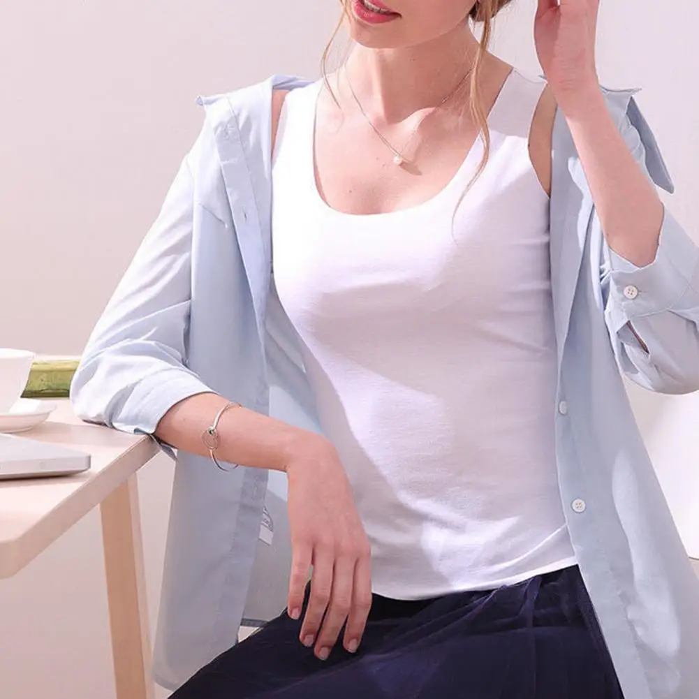 Vest T-shirt All Match Women Undershirt Slim-fitting Good Stretch Blouse
Vest T-shirt All Match Women Undershirt Slim-fitting Good Stretch Blouse