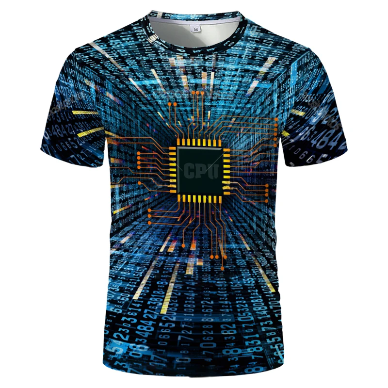 2023 New Personalized Electronic Chip T-shirt Summer Trend Men's Casual Trend Short Sleeve 3D Printed Tough Guy O Neck Top
2023 New Personalized Electronic Chip T-shirt Summer Trend Men's Casual Trend Short Sleeve 3D Printed Tough Guy O Neck Top