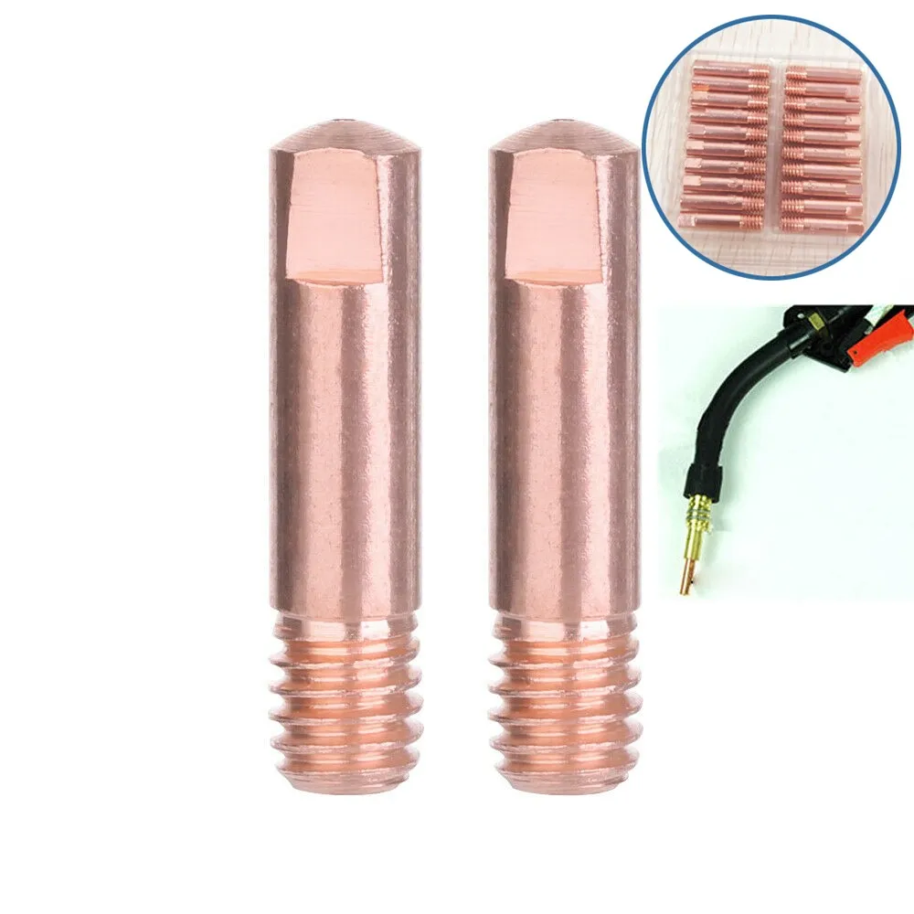 New Useful Mig Welding Contact Tips Length 25mm MB15 (M6) Replacement Welder Flux Cored Wire 0.8mm 10pcs Durable
New Useful Mig Welding Contact Tips Length 25mm MB15 (M6) Replacement Welder Flux Cored Wire 0.8mm 10pcs Durable