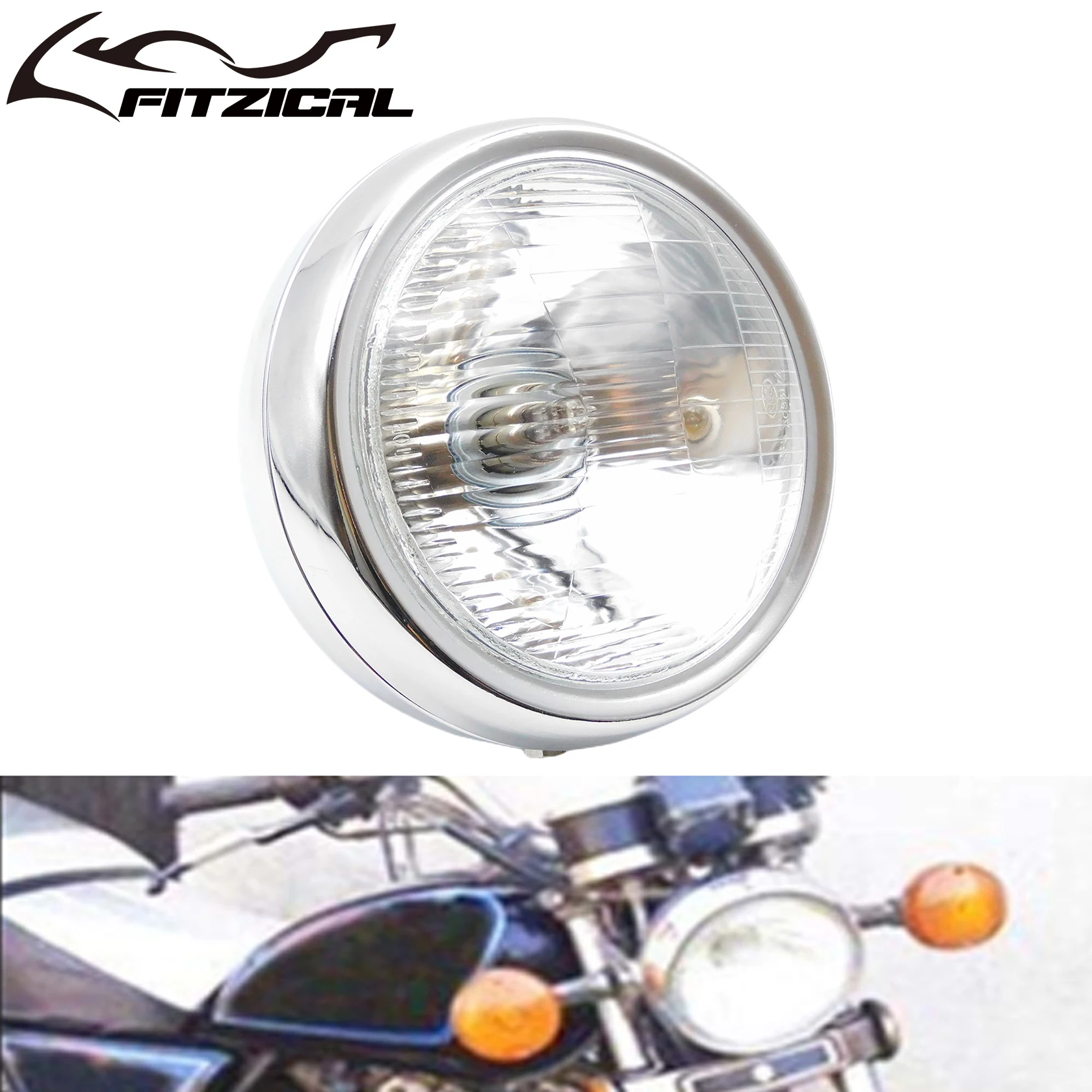 Универсальная мотоциклетная фара 5 75 дюйма круглая 12 В для Harley Sportster XL883 Touring Dyna