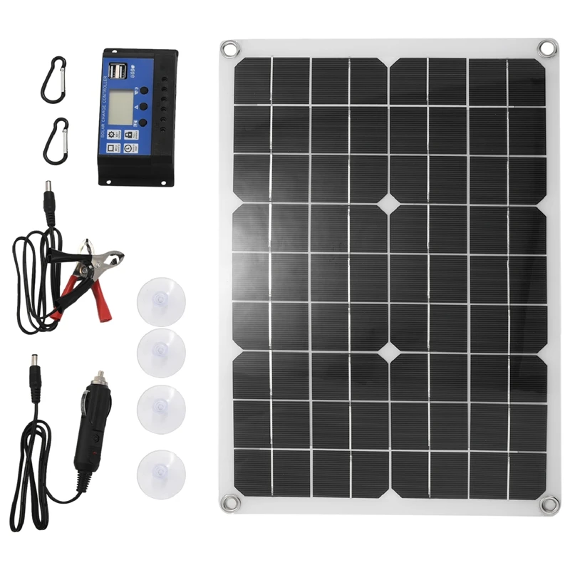 15W Solar Panel 12V Battery Charger Kit 50A Controller For Caravan Van Boat Dual USB
15W Solar Panel 12V Battery Charger Kit 50A Controller For Caravan Van Boat Dual USB