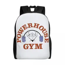 Powerhouse Gym Laptop Backpack Men Women Basic Bookbag for College School Students Fitness Building Muscle Bags