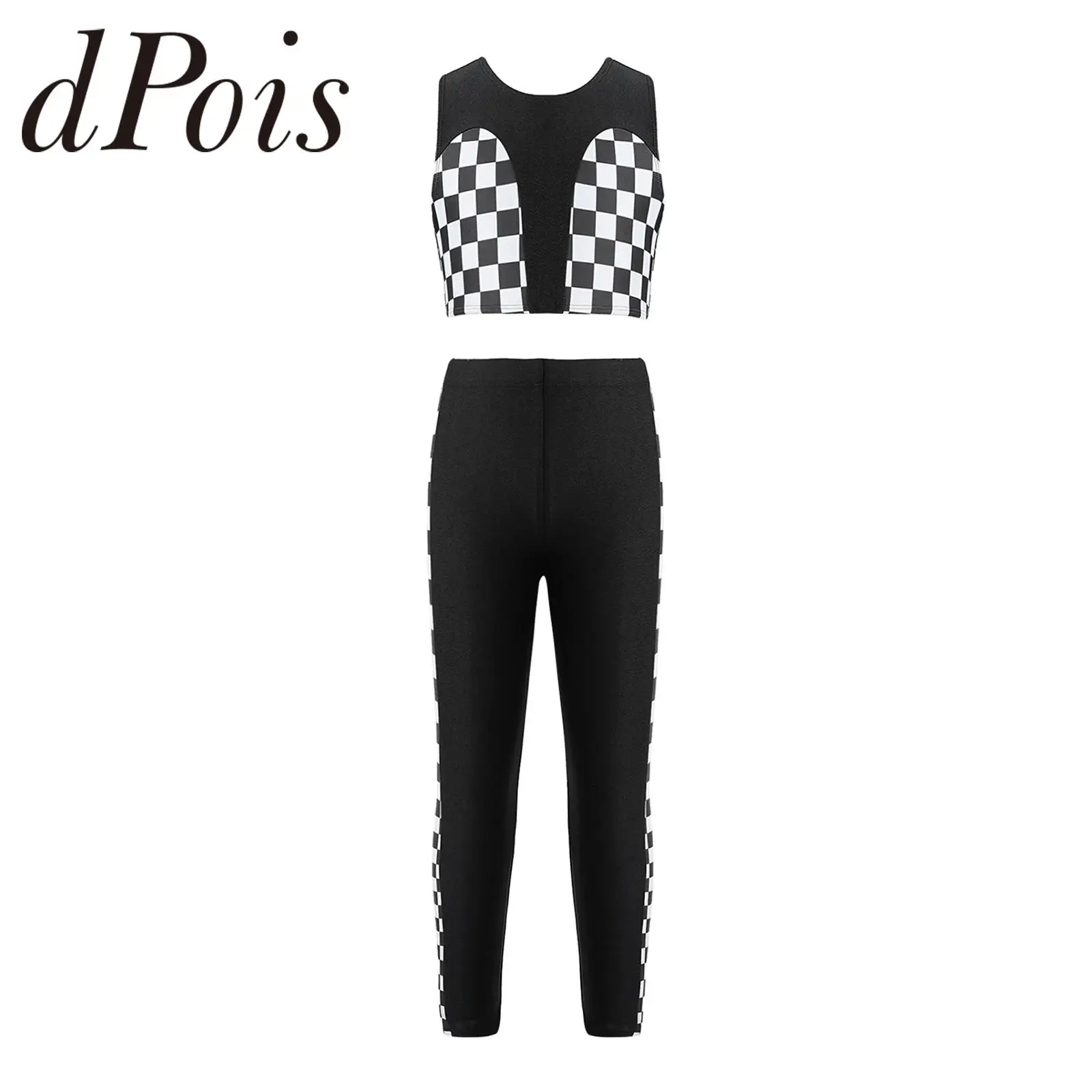 Yoga Set Kids Girls Sportswear Sleeveless Checkerboard Print Crop Tops + Pants Children Gymnastics Outfit 6-16Y Teens Tracksuit
Yoga Set Kids Girls Sportswear Sleeveless Checkerboard Print Crop Tops + Pants Children Gymnastics Outfit 6-16Y Teens Tracksuit