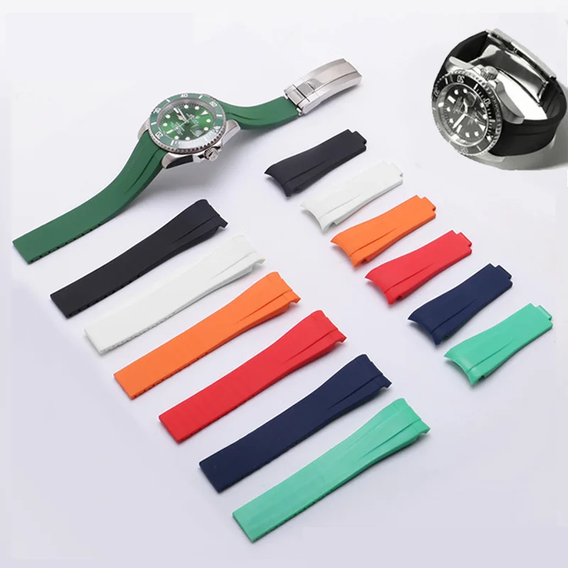 PEIYI Selected Quality Dust-Proof Rubber Watchband Special Silicone Black Green Strap Folding Buckle Accessories Wristband20mm 
PEIYI Selected Quality Dust-Proof Rubber Watchband Special Silicone Black Green Strap Folding Buckle Accessories Wristband20mm