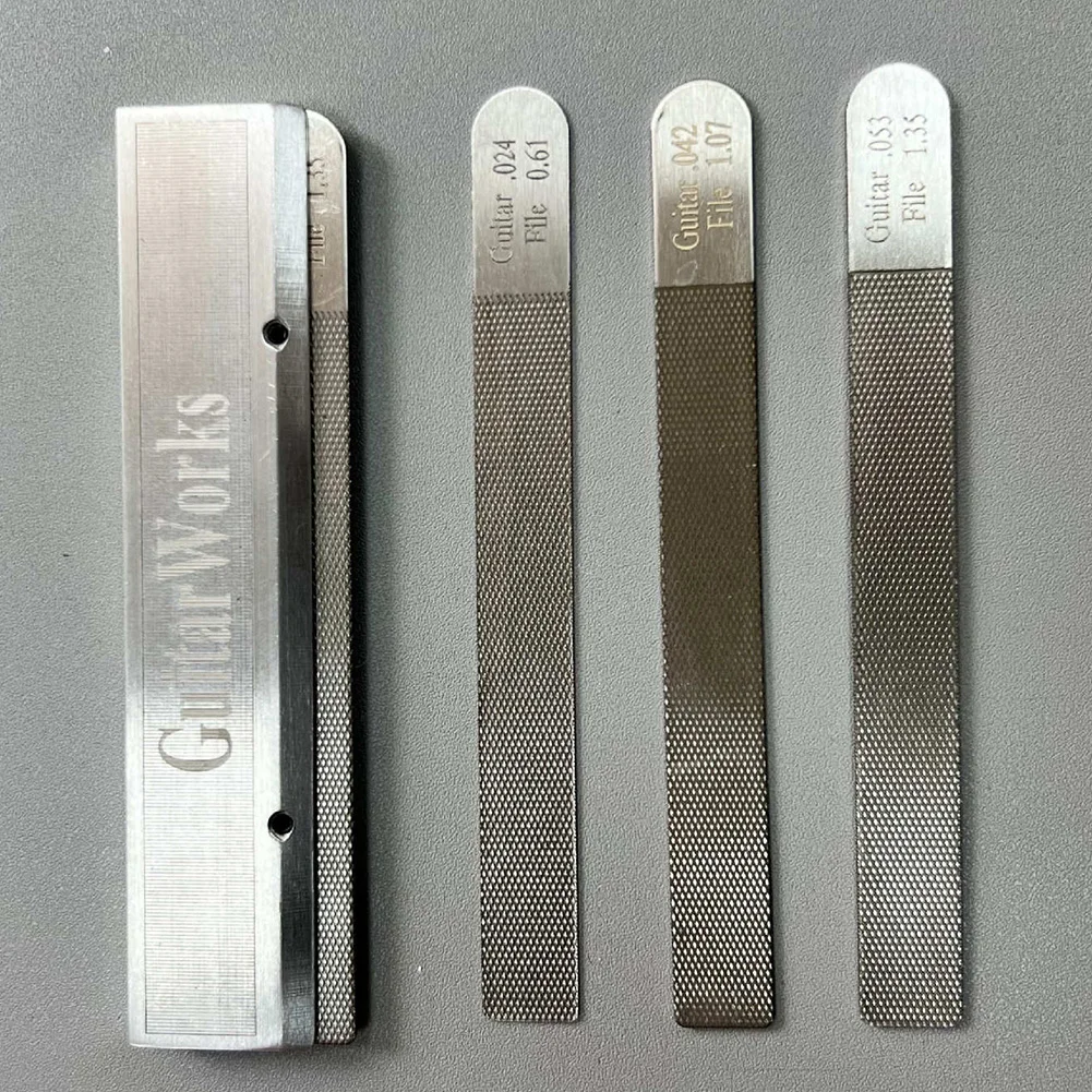 4Pcs/Set Guitar Nut Files Fret Crowning Slot Filing Luthier Repair Tool Kit Musical Instrument Guitar Repaire Luthier Tools
4Pcs/Set Guitar Nut Files Fret Crowning Slot Filing Luthier Repair Tool Kit Musical Instrument Guitar Repaire Luthier Tools