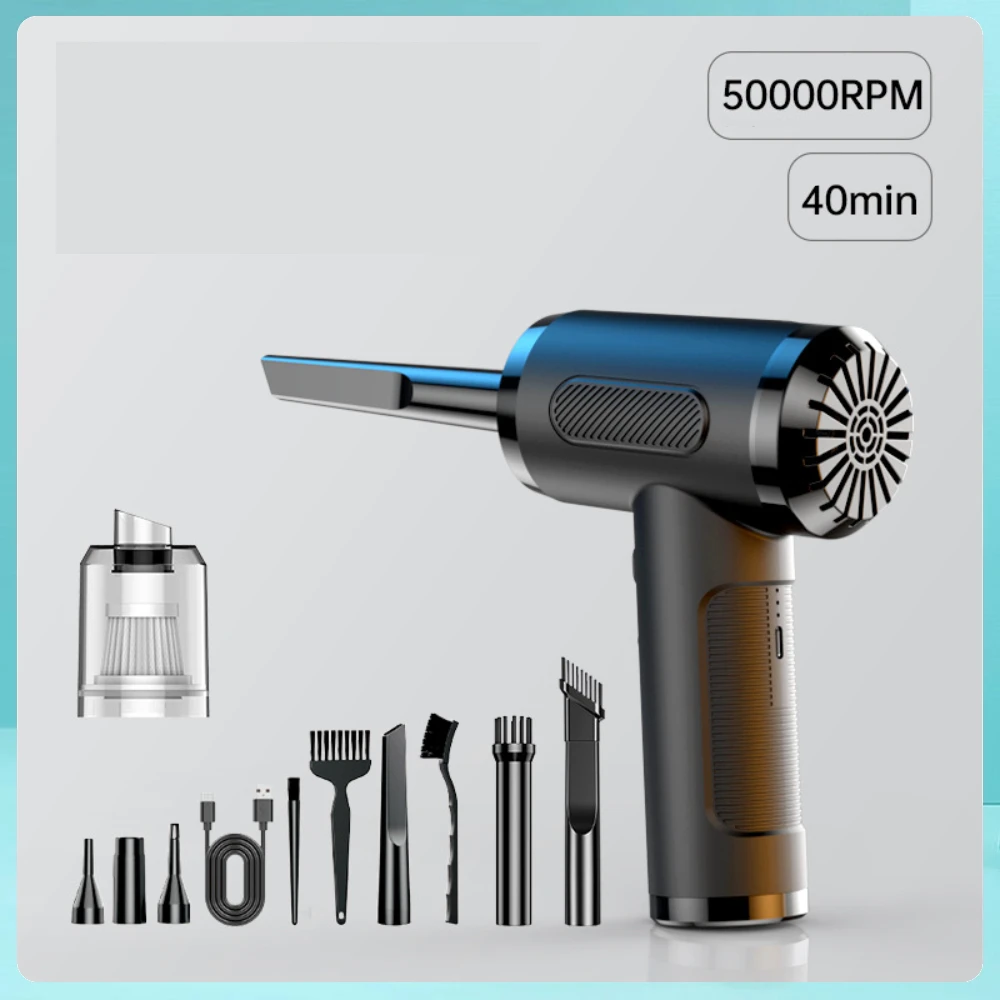 Wireless Car Vacuum Cleaner 50000RPM Portable Household Mini Handheld Power Air Blower Auto Vacuum Cleaning USB C Fast Charging
Wireless Car Vacuum Cleaner 50000RPM Portable Household Mini Handheld Power Air Blower Auto Vacuum Cleaning USB C Fast Charging