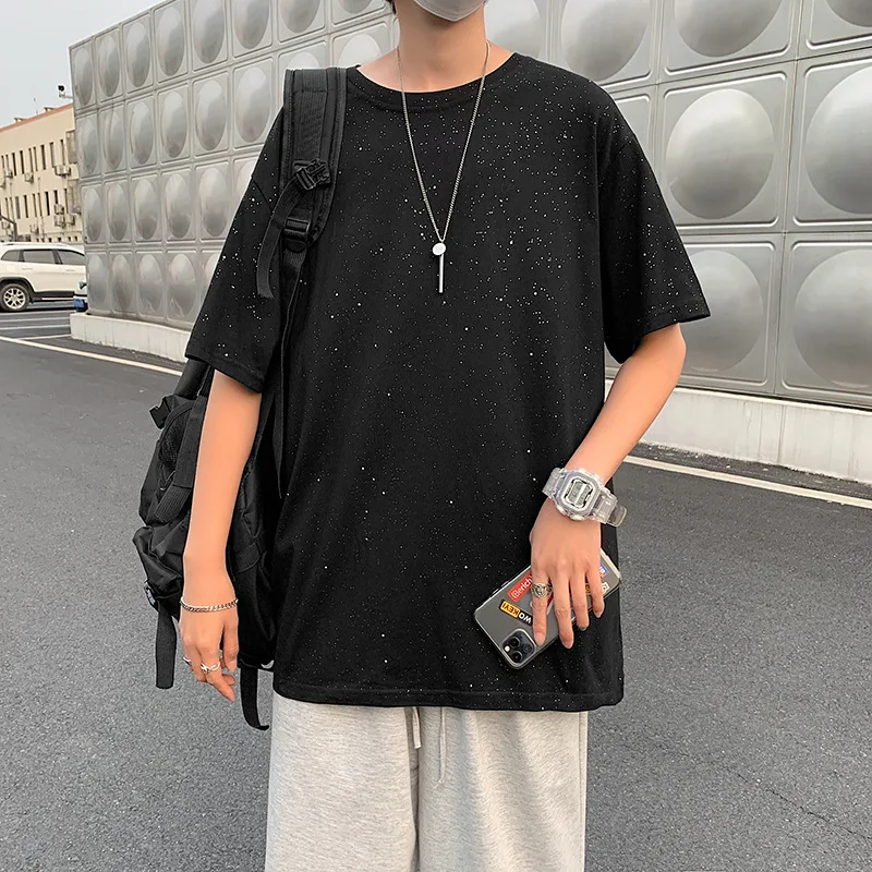 Starry sky short sleeved t-shirt men's ins trend versatile summer fashion half sleeve t-shirt large fat casual clothes
Starry sky short sleeved t-shirt men's ins trend versatile summer fashion half sleeve t-shirt large fat casual clothes