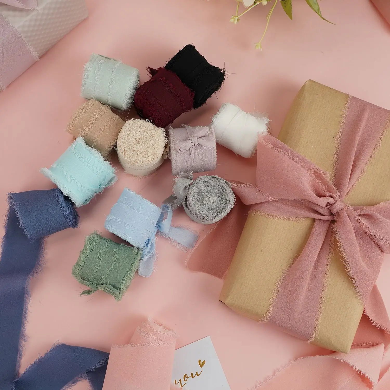 5yards/roll Frayed Edged Wrinkle Chiffon Silk Ribbon Handmade Ripped Wedding Flower Bouquet Gift Packing Decorations
5yards/roll Frayed Edged Wrinkle Chiffon Silk Ribbon Handmade Ripped Wedding Flower Bouquet Gift Packing Decorations