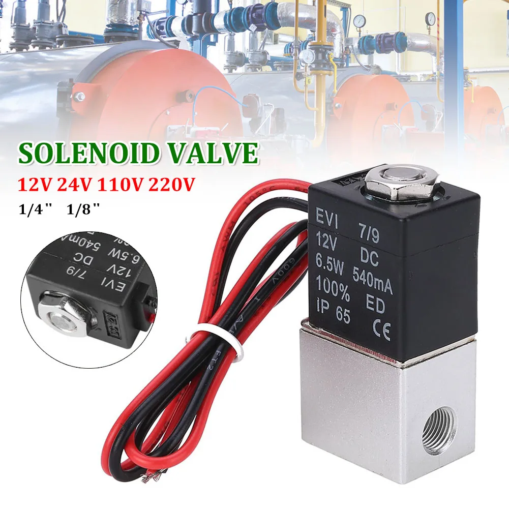 Electric Solenoid Valve 1/4" 1/8" DC 12V 24V 110V 220V 2Way Normally Closed Direct-acting Pneumatic Valves For Water Air Gas Hot
Electric Solenoid Valve 1/4" 1/8" DC 12V 24V 110V 220V 2Way Normally Closed Direct-acting Pneumatic Valves For Water Air Gas Hot
