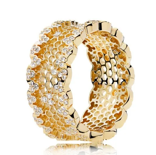 Original Moments Shine Honeycomb Lace With Crystal Ring For Women 925 Sterling Silver Wedding Gift Fashion Jewelry
Original Moments Shine Honeycomb Lace With Crystal Ring For Women 925 Sterling Silver Wedding Gift Fashion Jewelry