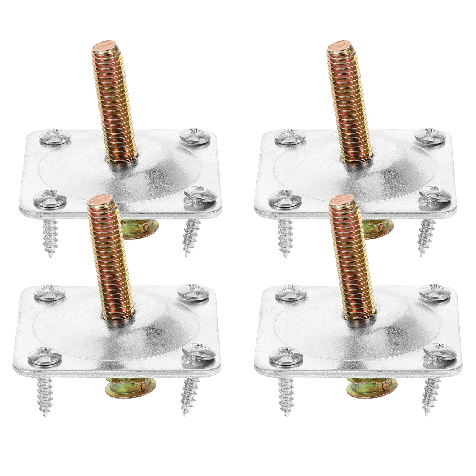 4 Sets Furniture Leg Attachment Plates Connectors Bolts Appendix Mounting Couch Iron Sofa Seat
4 Sets Furniture Leg Attachment Plates Connectors Bolts Appendix Mounting Couch Iron Sofa Seat