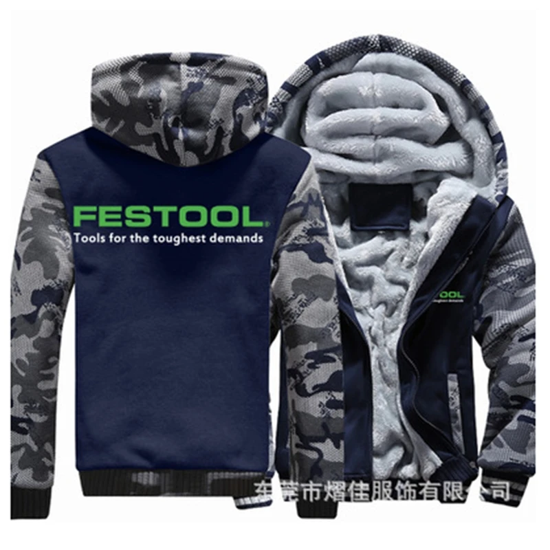 Winter Hoodies Men for Festool Tools Jacket Thicken Warm Fleece cotton Zipper Raglan Coat Male Tracksuits
Winter Hoodies Men for Festool Tools Jacket Thicken Warm Fleece cotton Zipper Raglan Coat Male Tracksuits