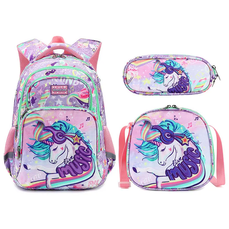 3PCS Elementary School Backpack Children's Ultra Light Spine Protection Backpack Set With Lunch Box Pencil Case School Book Bag
3PCS Elementary School Backpack Children's Ultra Light Spine Protection Backpack Set With Lunch Box Pencil Case School Book Bag