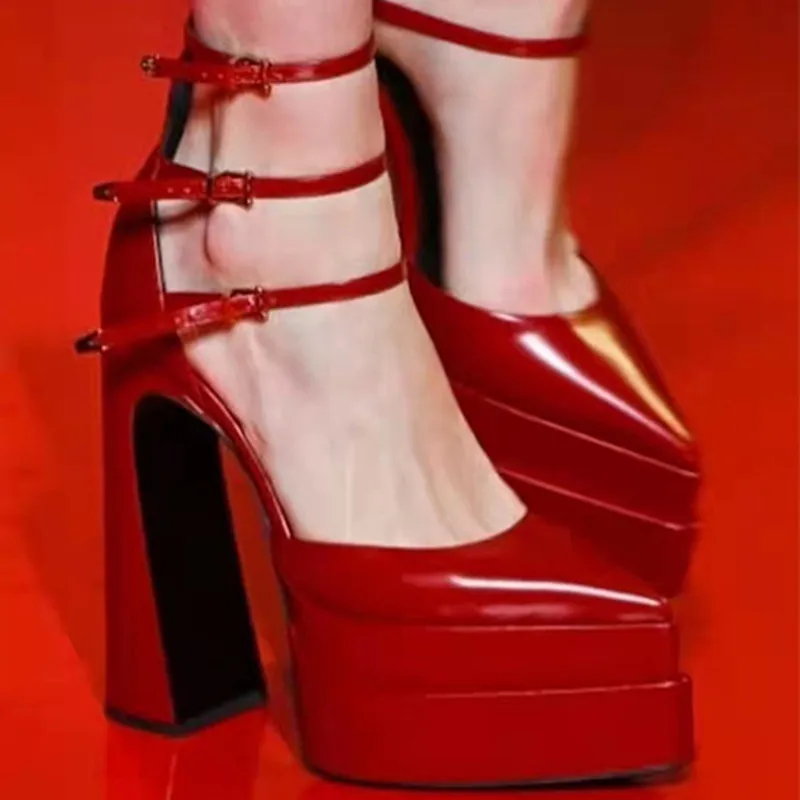 Waterproof Pumps Platform Shoes Women Chunky Heels Pointed Toe Zapato De Tacon Dress Party Weeding Summer Shoes Women Sandals
Waterproof Pumps Platform Shoes Women Chunky Heels Pointed Toe Zapato De Tacon Dress Party Weeding Summer Shoes Women Sandals