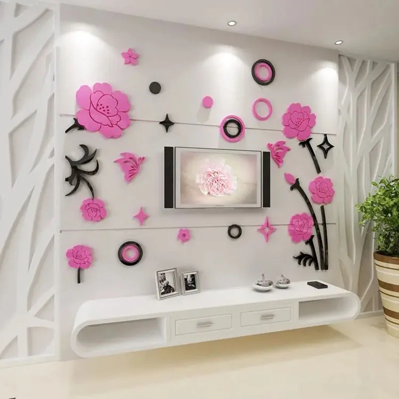 3d Трехмерные настенные наклейки, акриловые креативные Настенные обои для гостиной, спальни, фона телевизора, самоклеящиеся настенные украш... 
3d Трехмерные настенные наклейки, акриловые креативные Настенные обои для гостиной, спальни, фона телевизора, самоклеящиеся настенные украш...