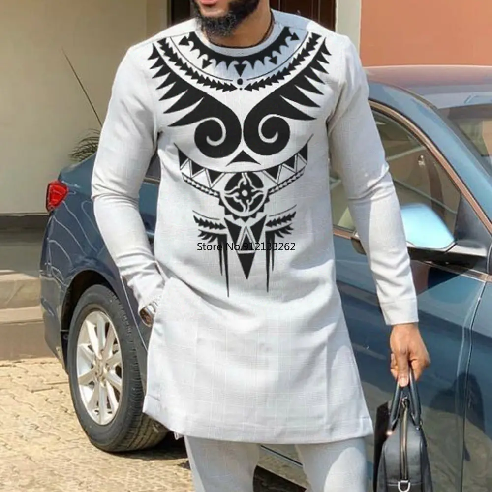 Spring Fashion African Men Printing Long Sleeve O-neck Polyester 2 Pieces Sets Top and Long Pant M-4XL Dashiki African Clothes
Spring Fashion African Men Printing Long Sleeve O-neck Polyester 2 Pieces Sets Top and Long Pant M-4XL Dashiki African Clothes