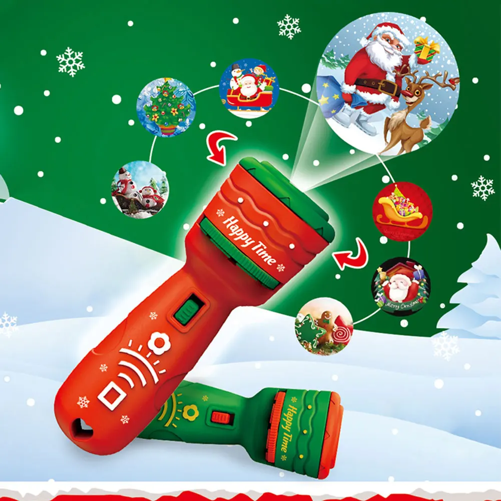 24 Patterns Santa Christmas Tree Flashlight Projector Torch Lamp Toy Early Education Toy for Kid Holiday Birthday Xmas Gift
24 Patterns Santa Christmas Tree Flashlight Projector Torch Lamp Toy Early Education Toy for Kid Holiday Birthday Xmas Gift