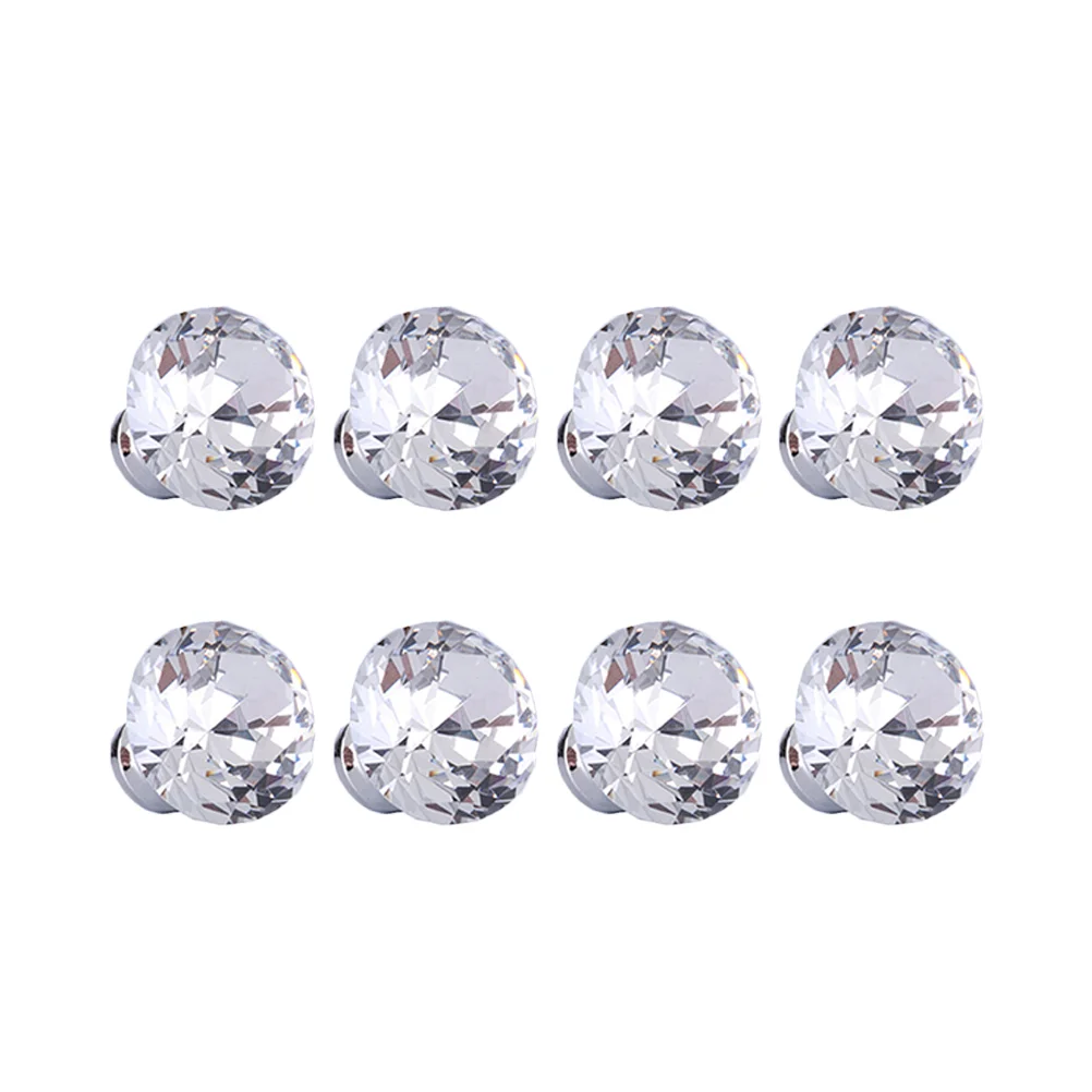 8Pcs Crystal Cabinet Knobs Mini Makeup Box Jewelry Gift Box Knobs Single Hole Pull Handles (Silver-white)
8Pcs Crystal Cabinet Knobs Mini Makeup Box Jewelry Gift Box Knobs Single Hole Pull Handles (Silver-white)