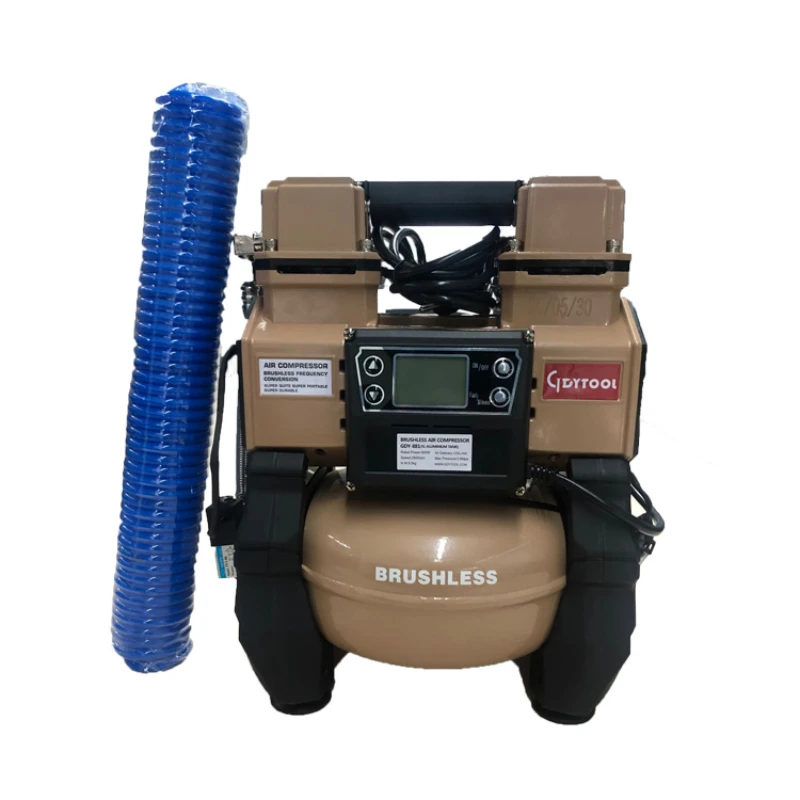 Brushless air compressors with 5L Tank GDY-881,Oil Free air compressor Portable Air Compressor, Silent air compressor
Brushless air compressors with 5L Tank GDY-881,Oil Free air compressor Portable Air Compressor, Silent air compressor