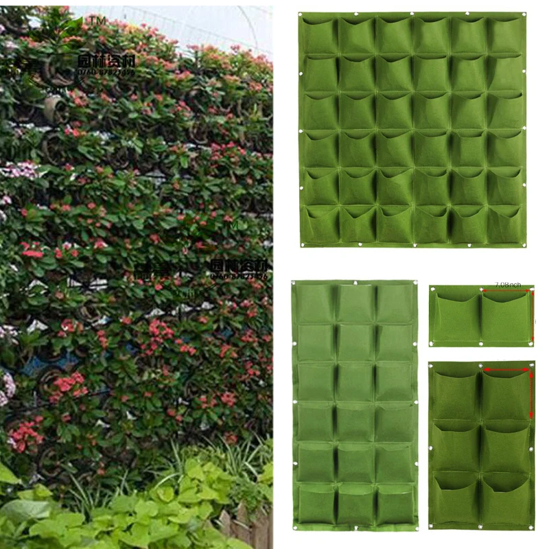 wall flower Grow Bags pocket vertical garden Planting Hanging home plant tools fabric Vegetable planter jardin growing pots
wall flower Grow Bags pocket vertical garden Planting Hanging home plant tools fabric Vegetable planter jardin growing pots