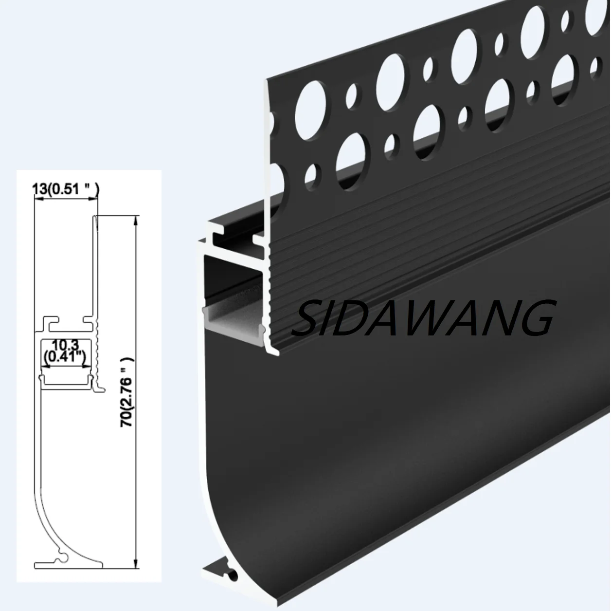 Светодиодный профиль шкафа 5x2 м светодиодный алюминиевый канал с крышкой