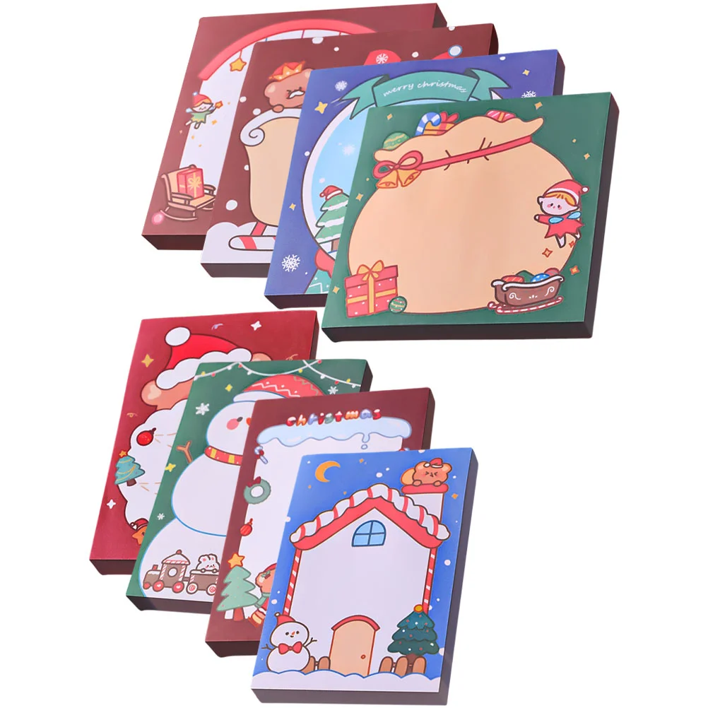 8 Pcs Christmas Sticky Notes Adorable Memo Sticker Cartoon Stickers Compact Daily Use Pad Paper Office Multi-function
8 Pcs Christmas Sticky Notes Adorable Memo Sticker Cartoon Stickers Compact Daily Use Pad Paper Office Multi-function