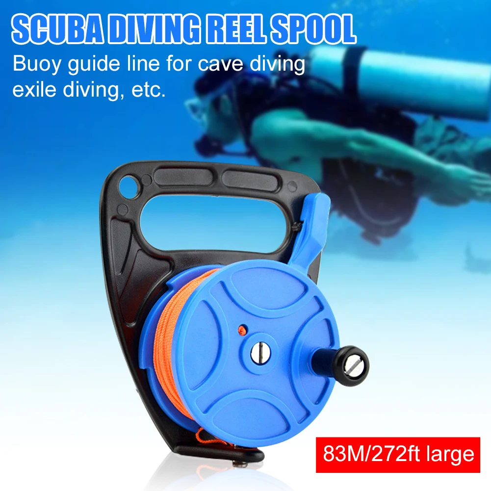Scuba Diving Reel with Thumb Stopper Handle 272ft Line SMB Reel for Wreck Exploration Recreational Diving Spearfishing Clip Hook
Scuba Diving Reel with Thumb Stopper Handle 272ft Line SMB Reel for Wreck Exploration Recreational Diving Spearfishing Clip Hook