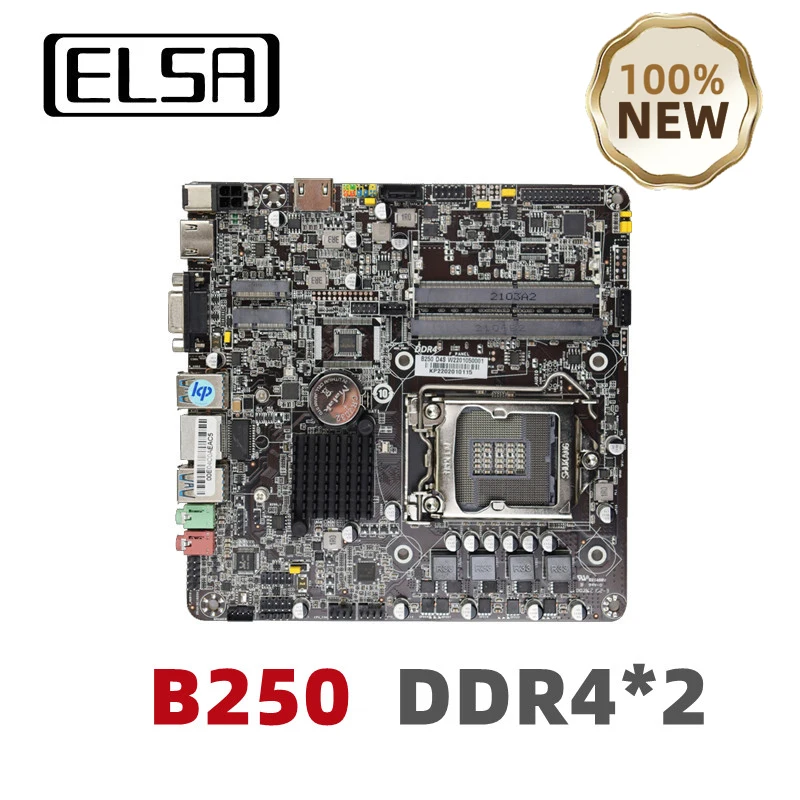 Материнская плата ELSA B250 Mini ITX LGA 1151 двухканальная DDR4 с поддержкой Core i3/i5/i7 Pentium Celeron 6/7/8/9 поколения ЦП Новинка
Материнская плата ELSA B250 Mini ITX LGA 1151 двухканальная DDR4 с поддержкой Core i3/i5/i7 Pentium Celeron 6/7/8/9 поколения ЦП Новинка