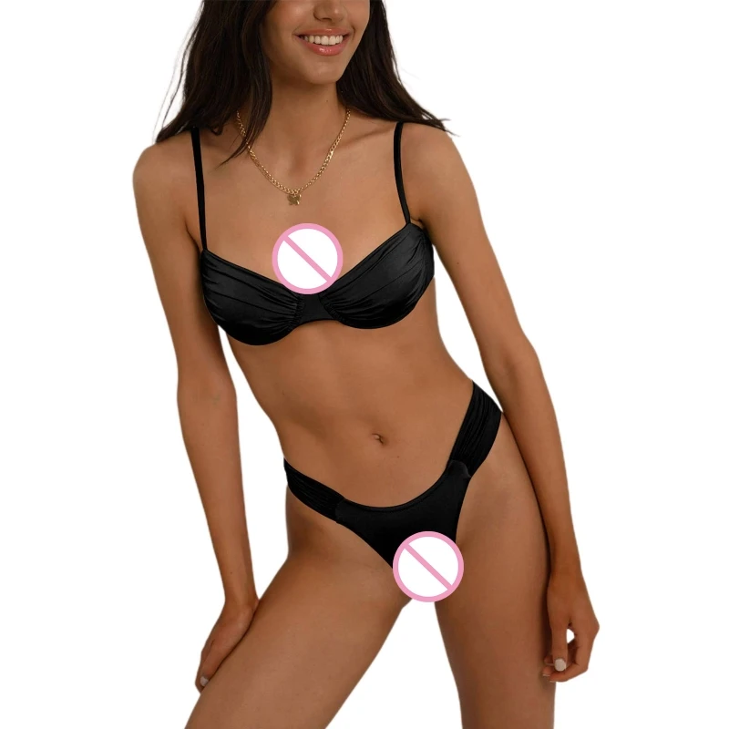 2Pcs Women Triangle-Bikini-String Swimwear Cheeky Thong Swimsuit Halter-Bikini Drawstring Beach-Bikini Unique Costume
2Pcs Women Triangle-Bikini-String Swimwear Cheeky Thong Swimsuit Halter-Bikini Drawstring Beach-Bikini Unique Costume