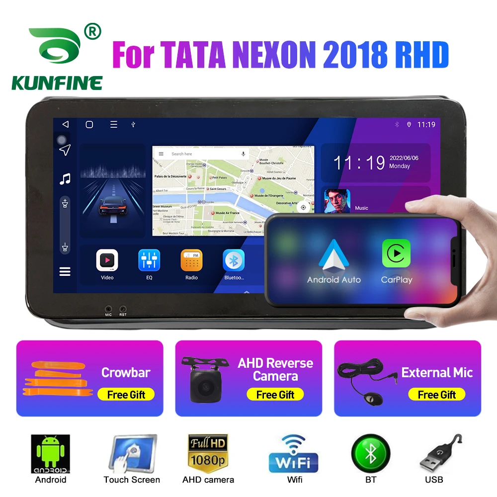 

Автомобильный радиоприемник 10,33 дюйма для TATA NEXON 2018 RHD 2Din Android Восьмиядерный автомобильный стерео DVD GPS навигатор плеер QLED экран Carplay